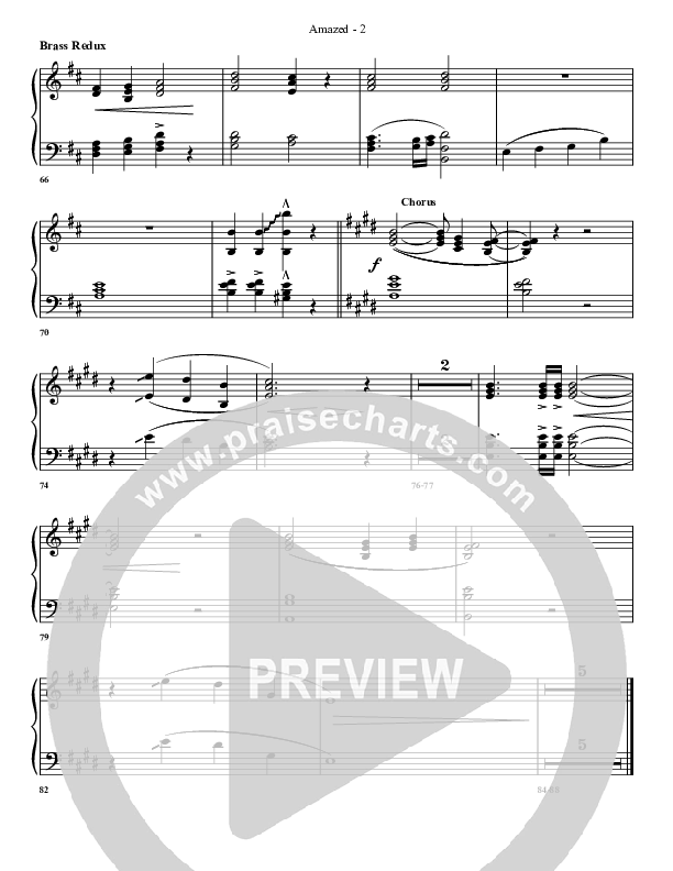 Amazed By You (with The Love Of God) Synth Brass (G3 Worship)