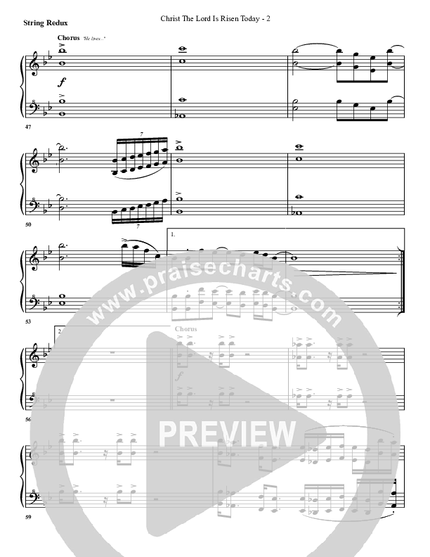 Christ The Lord Is Risen Today Synth Strings (G3 Worship)