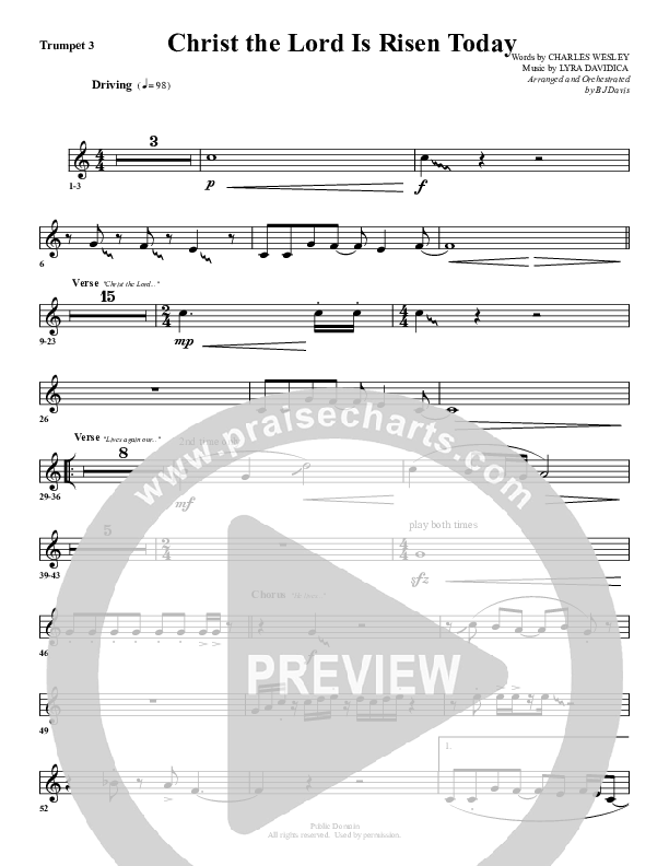 Christ The Lord Is Risen Today Trumpet 3 (G3 Worship)