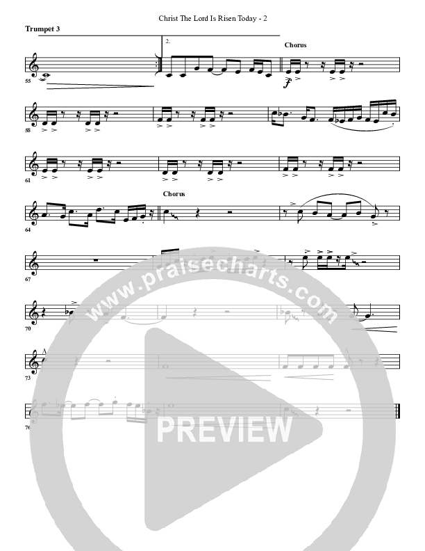 Christ The Lord Is Risen Today Trumpet 3 (G3 Worship)