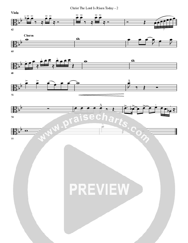 Christ The Lord Is Risen Today Viola (G3 Worship)