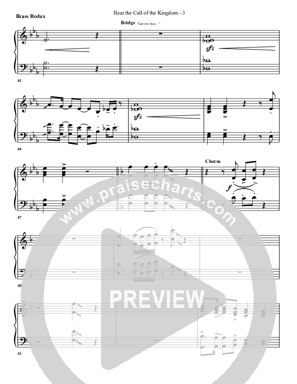 Hear The Call Of The Kingdom Synth Brass (G3 Worship)