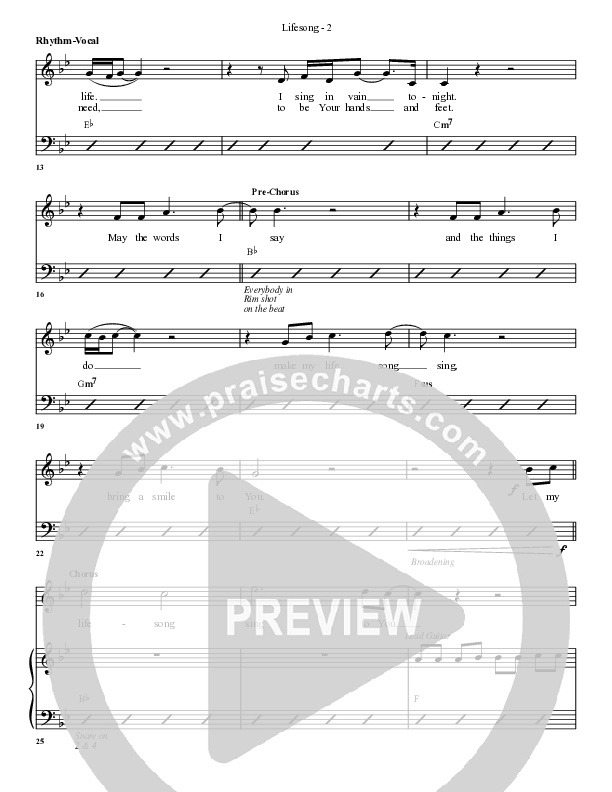 Lifesong Rhythm/Vocal (G3 Worship)