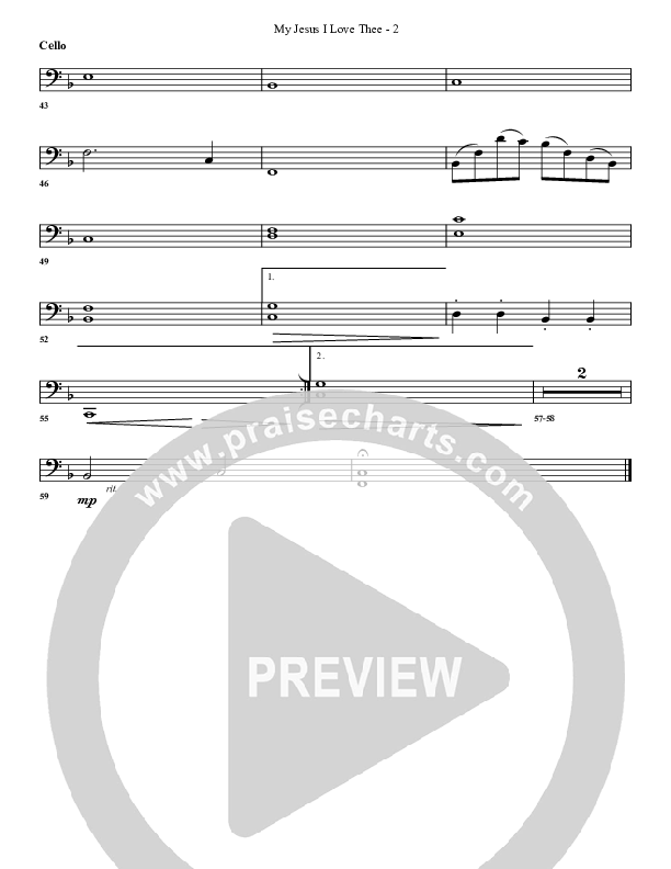 My Jesus I Love Thee Cello (G3 Worship)