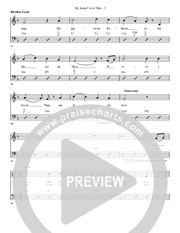 My Jesus I Love Thee Rhythm/Vocal (G3 Worship)