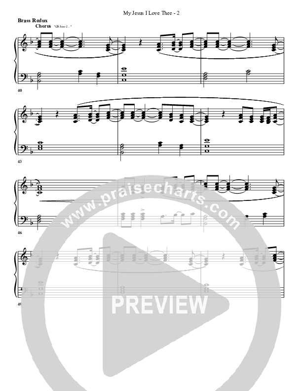 My Jesus I Love Thee Synth Brass (G3 Worship)