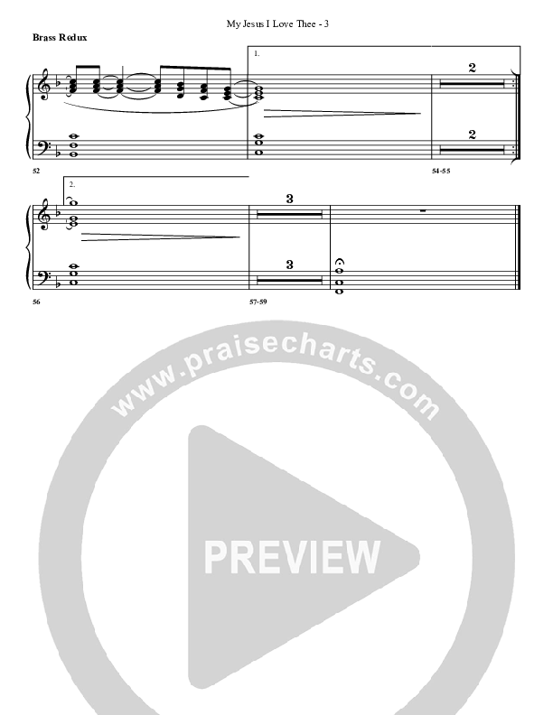 My Jesus I Love Thee Synth Brass (G3 Worship)