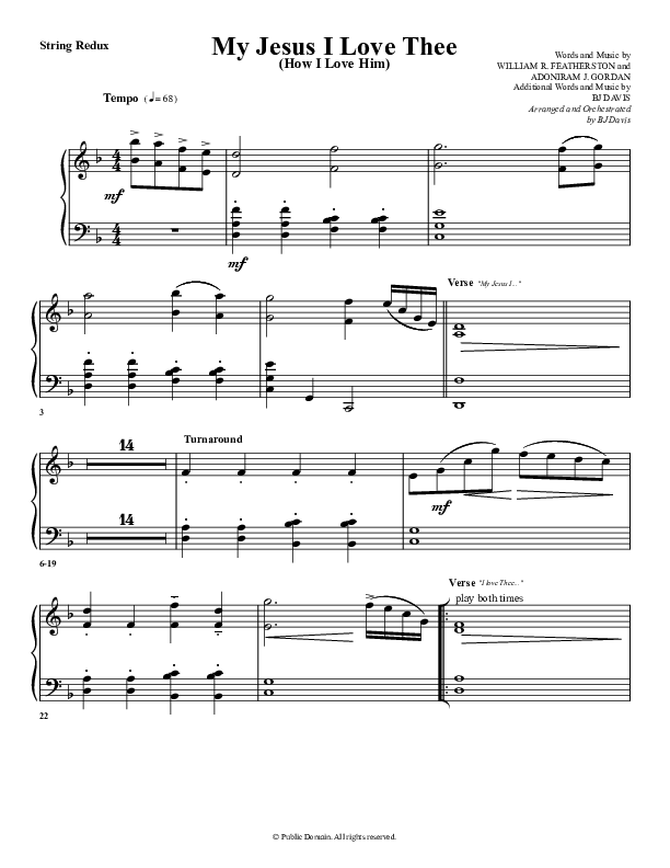 My Jesus I Love Thee Synth Strings (G3 Worship)