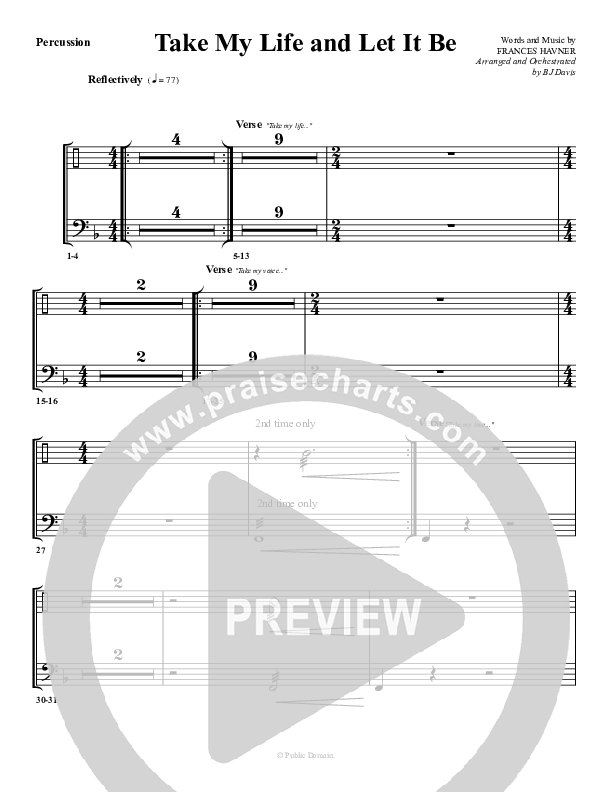 Take My Life And Let It Be Percussion (G3 Worship)