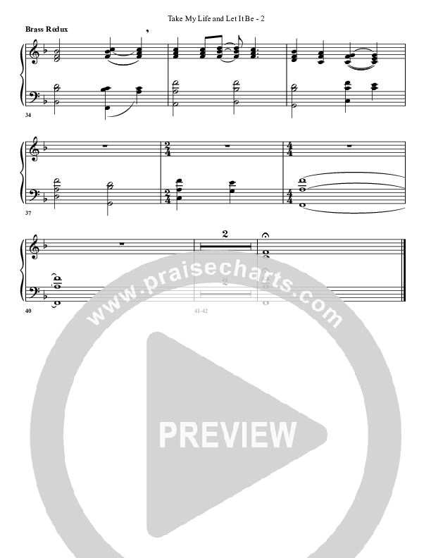 Take My Life And Let It Be Synth Brass (G3 Worship)