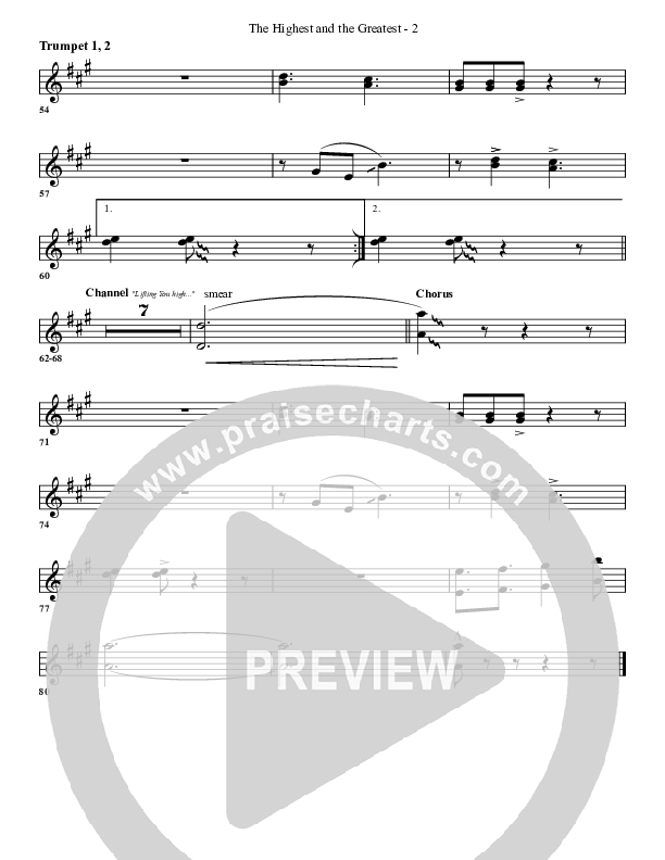 The Highest And The Greatest Trumpet 1,2 (G3 Worship)