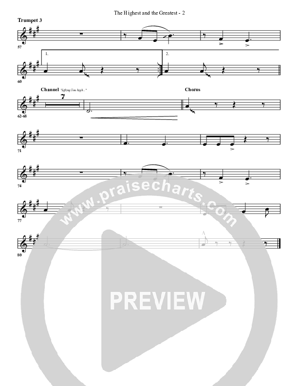 The Highest And The Greatest Trumpet 3 (G3 Worship)