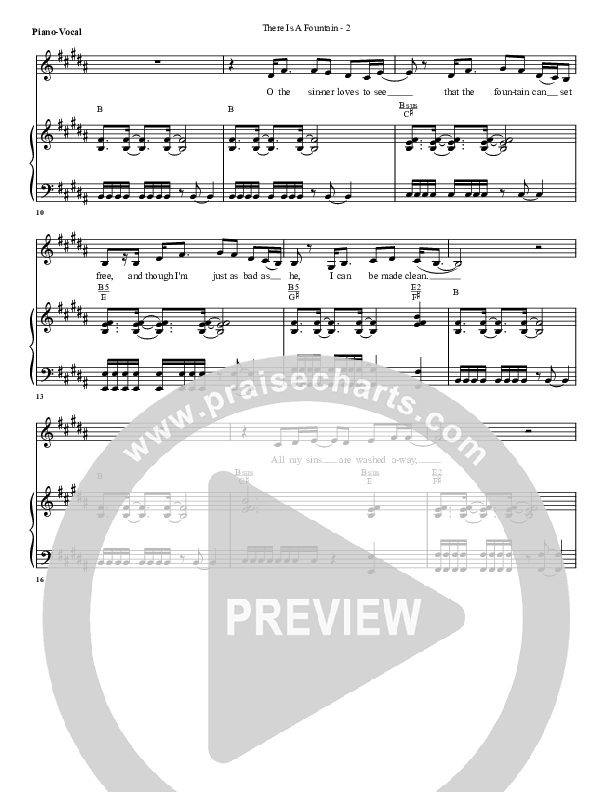 There Is A Fountain Lead & Piano (G3 Worship)