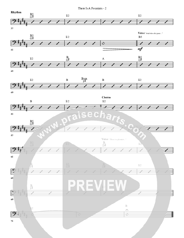 There Is A Fountain Rhythm Chart (G3 Worship)