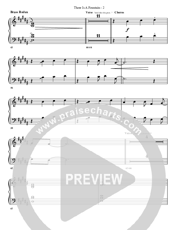 There Is A Fountain Synth Brass (G3 Worship)