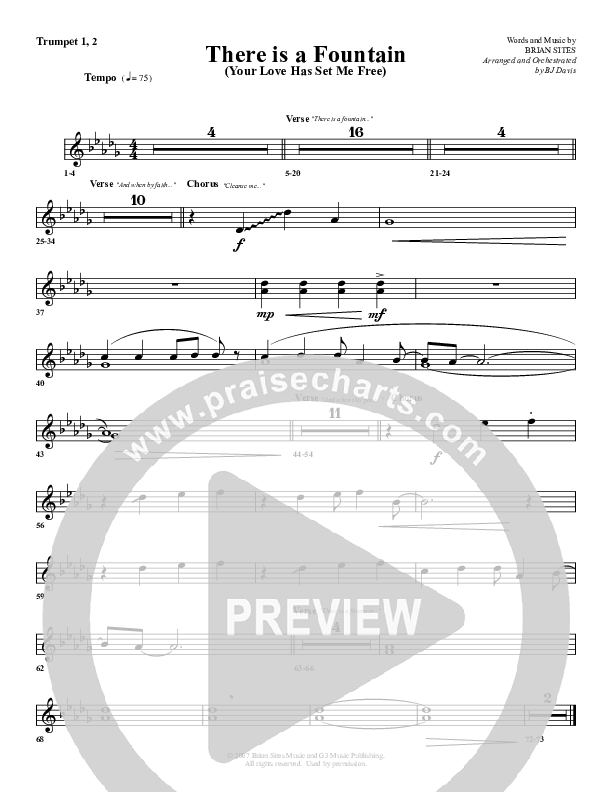 There Is A Fountain Trumpet 1,2 (G3 Worship)