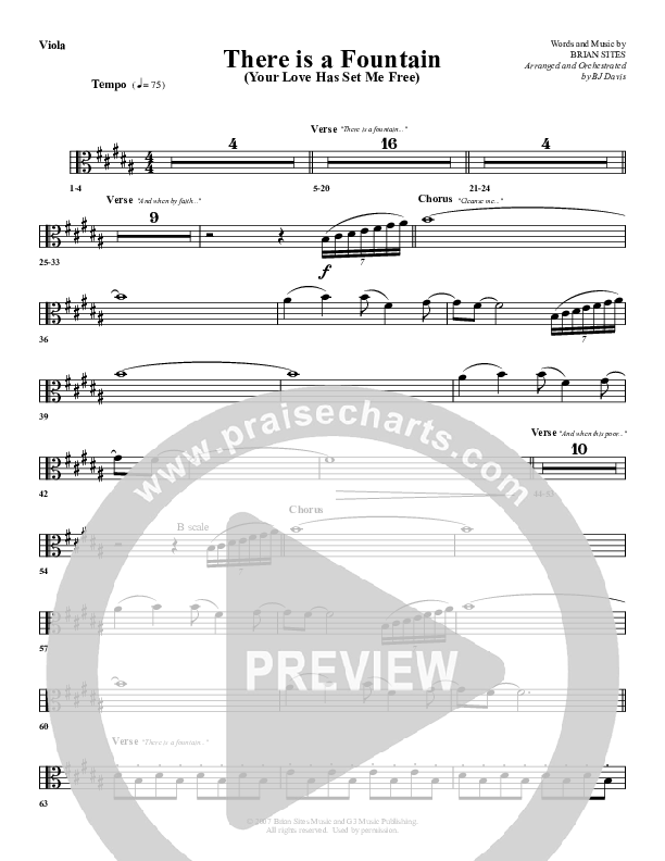 There Is A Fountain Viola (G3 Worship)