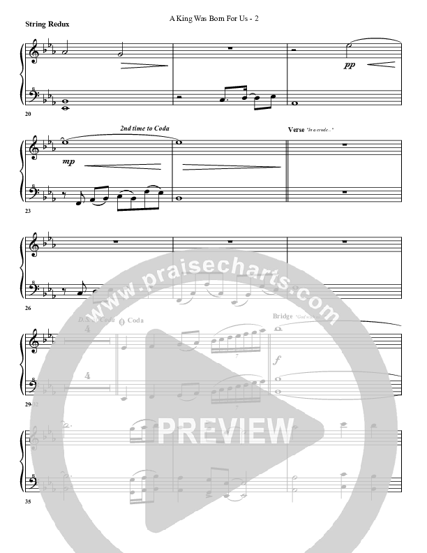 A King Was Born For Us Synth Strings (G3 Worship)