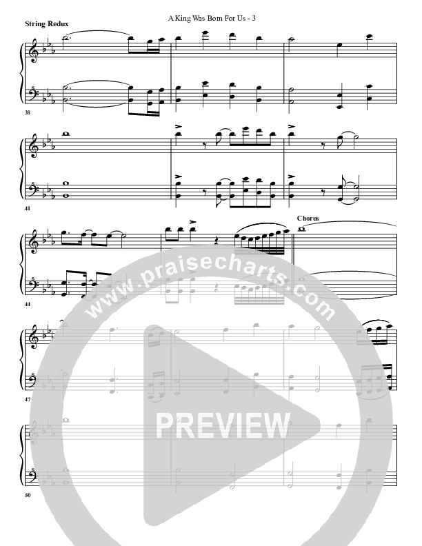 A King Was Born For Us Synth Strings (G3 Worship)