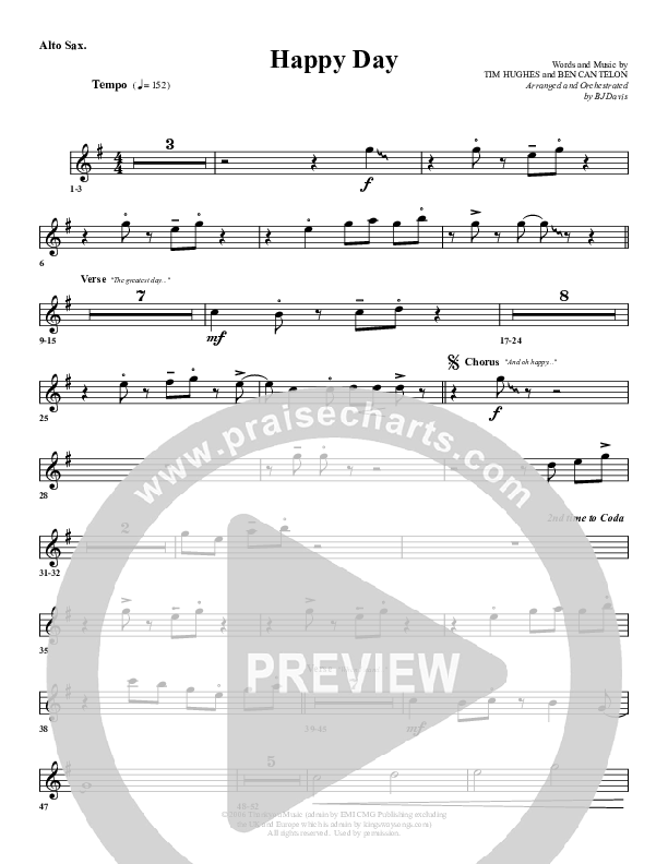 Happy Day Alto Sax (G3 Worship)
