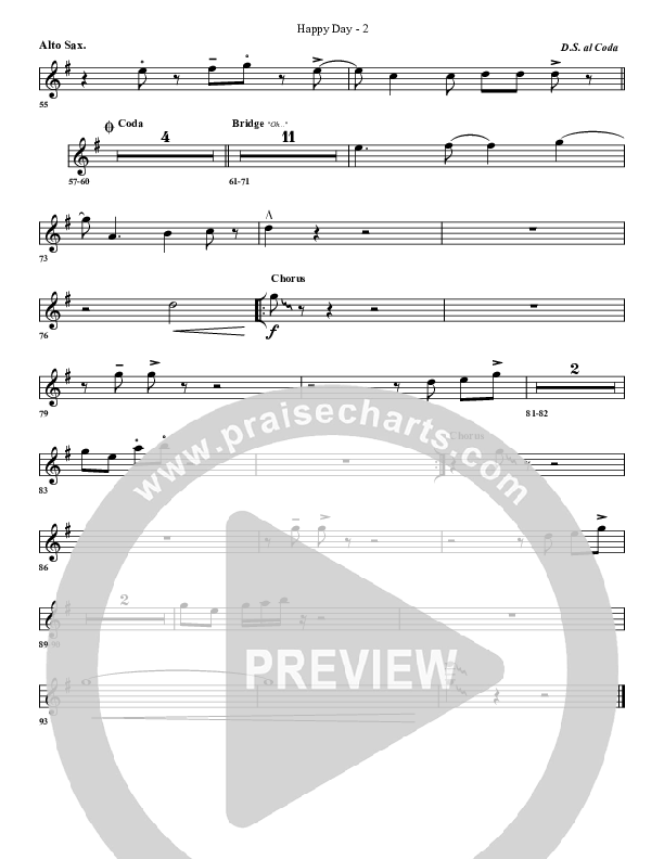 Happy Day Alto Sax (G3 Worship)