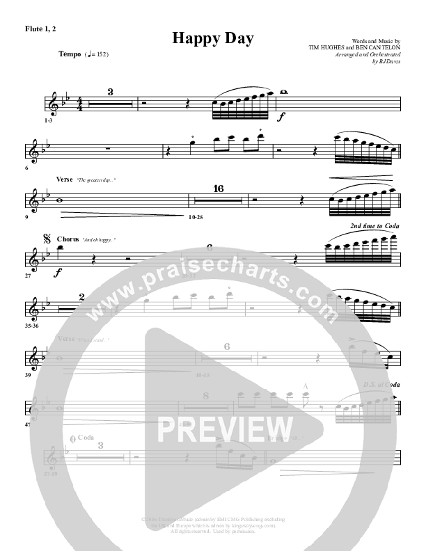Happy Day Flute 1/2 (G3 Worship)