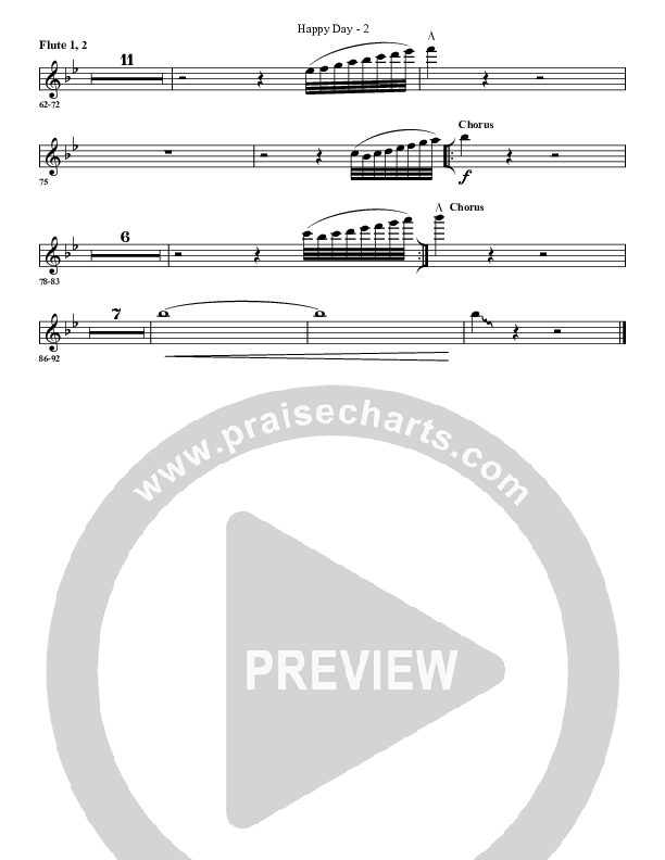 Happy Day Flute 1/2 (G3 Worship)
