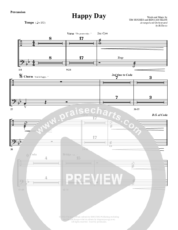 Happy Day Percussion (G3 Worship)