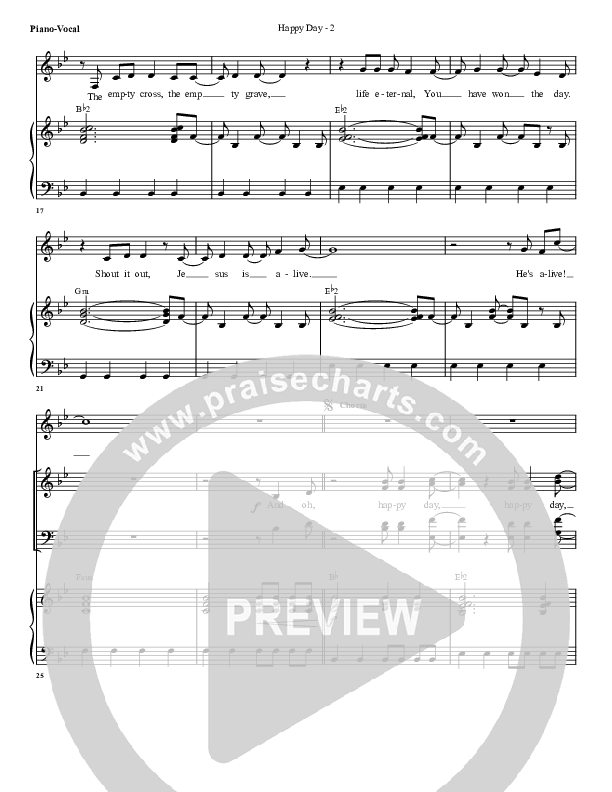 Happy Day Lead & Piano (G3 Worship)