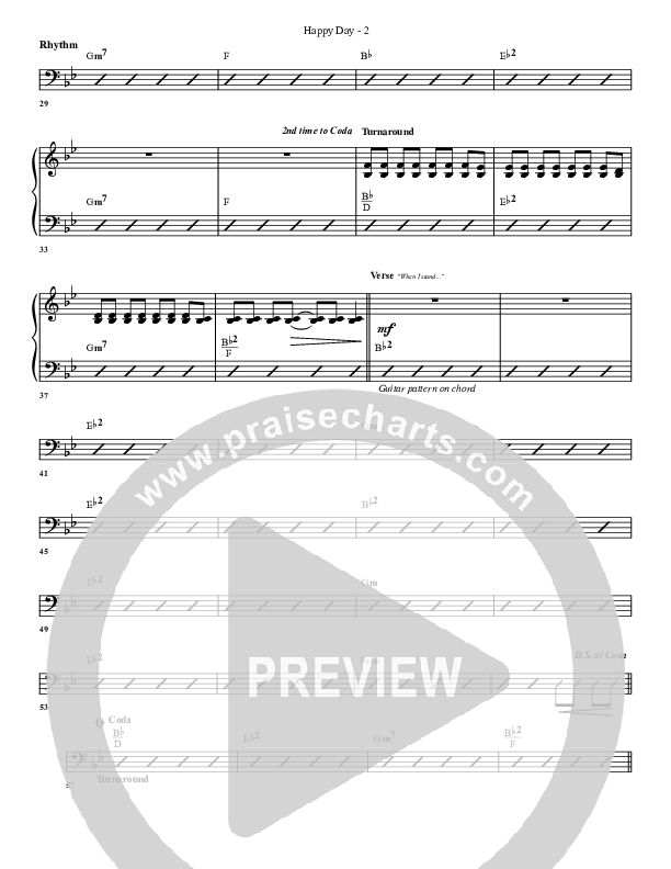 Happy Day Rhythm Chart (G3 Worship)