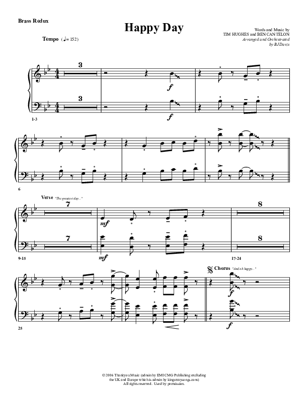 Happy Day Synth Brass (G3 Worship)