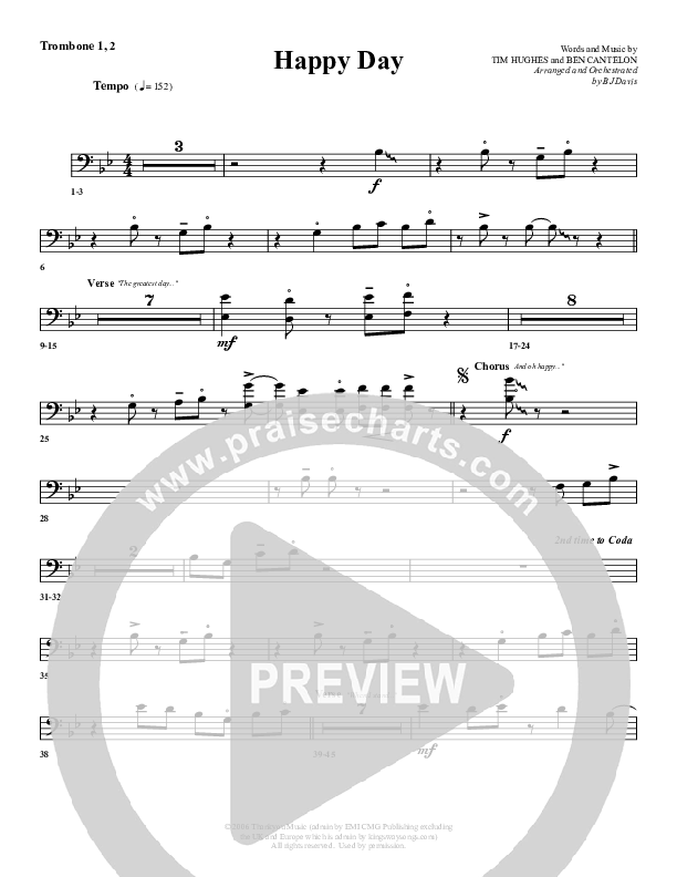 Happy Day Trombone 1/2 (G3 Worship)