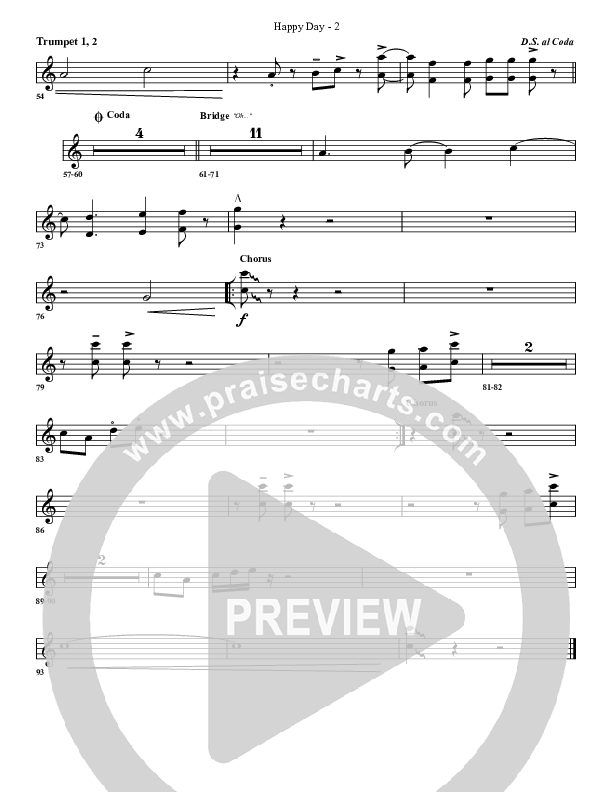 Happy Day Trumpet 1,2 (G3 Worship)