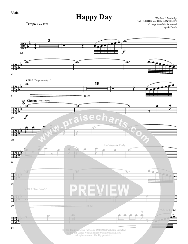 Happy Day Viola (G3 Worship)