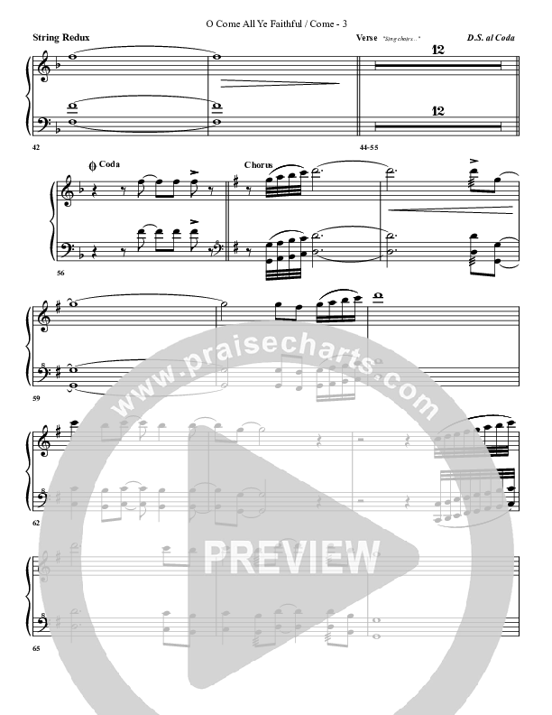 O Come All Ye Faithful Come Synth Strings (G3 Worship)