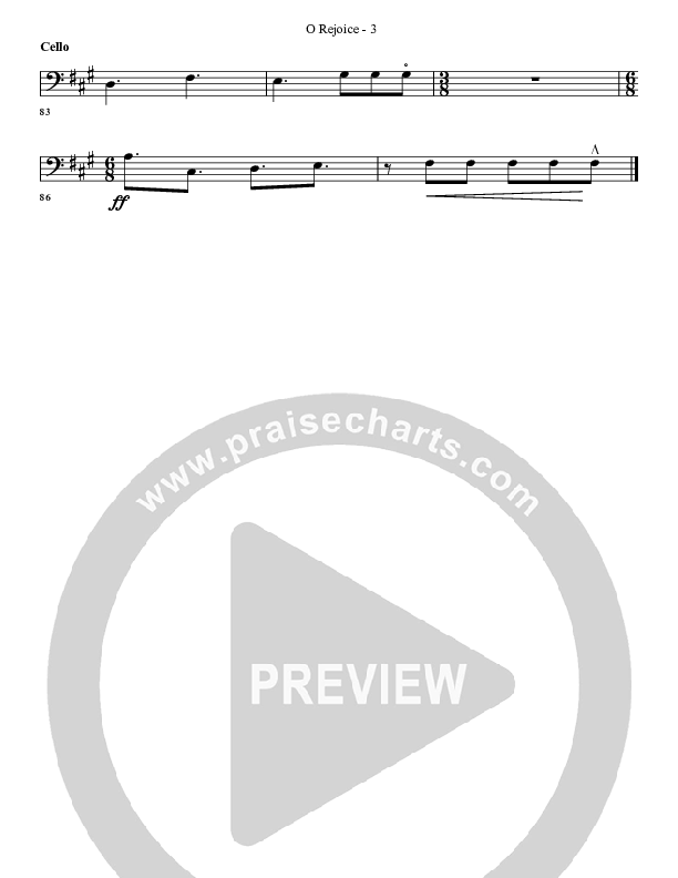 O Rejoice Cello (G3 Worship)