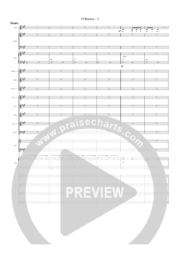 O Rejoice Conductor's Score (G3 Worship)