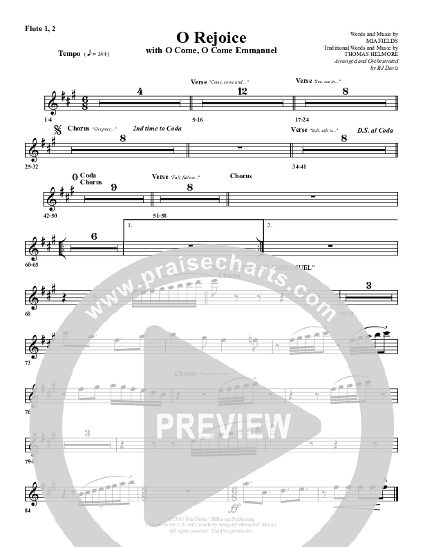 O Rejoice Flute 1/2 (G3 Worship)