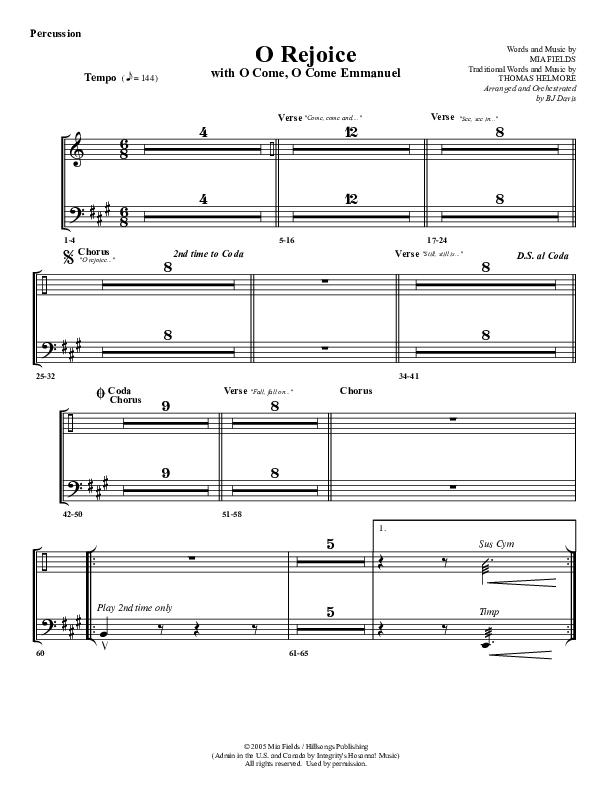 O Rejoice Percussion (G3 Worship)