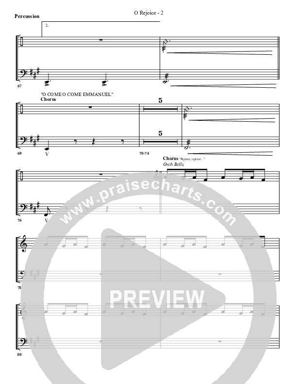 O Rejoice Percussion (G3 Worship)