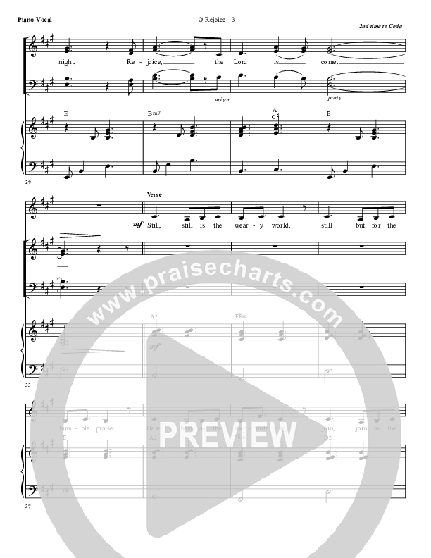O Rejoice Piano/Vocal & Lead (G3 Worship)