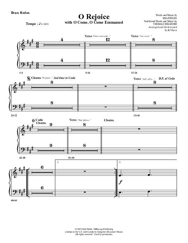 O Rejoice Synth Brass (G3 Worship)