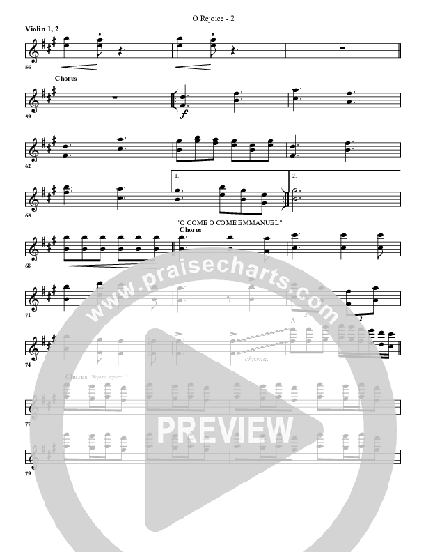 O Rejoice Violin 1/2 (G3 Worship)