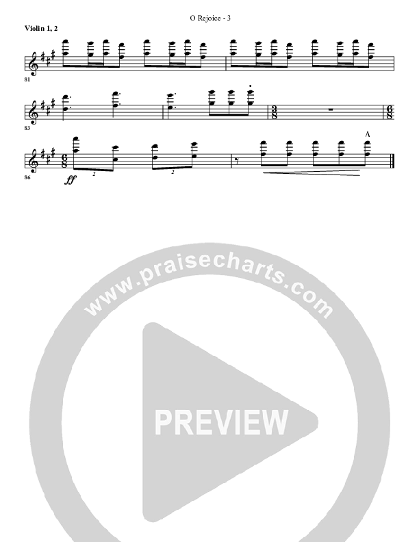 O Rejoice Violin 1/2 (G3 Worship)