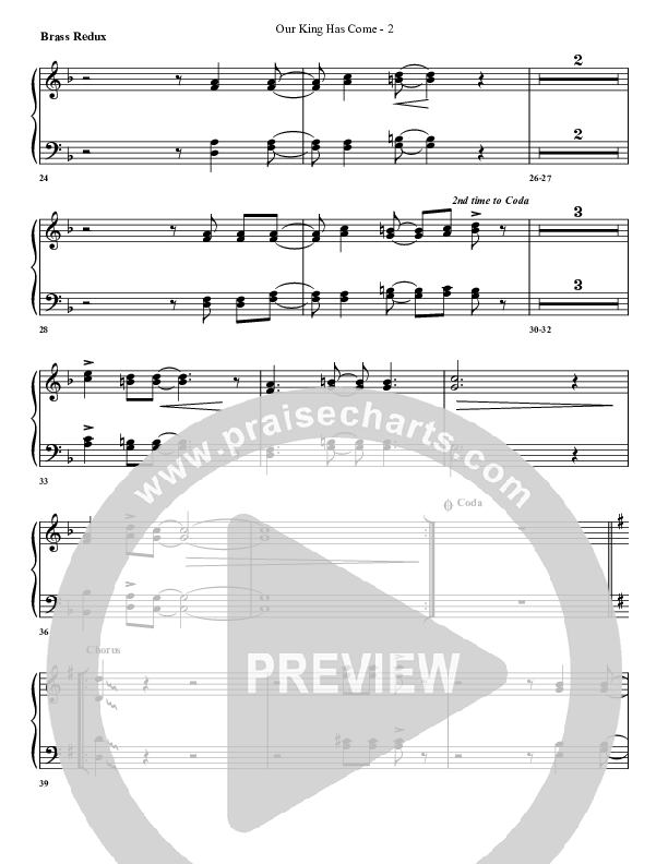 Our King Has Come Synth Brass (G3 Worship)