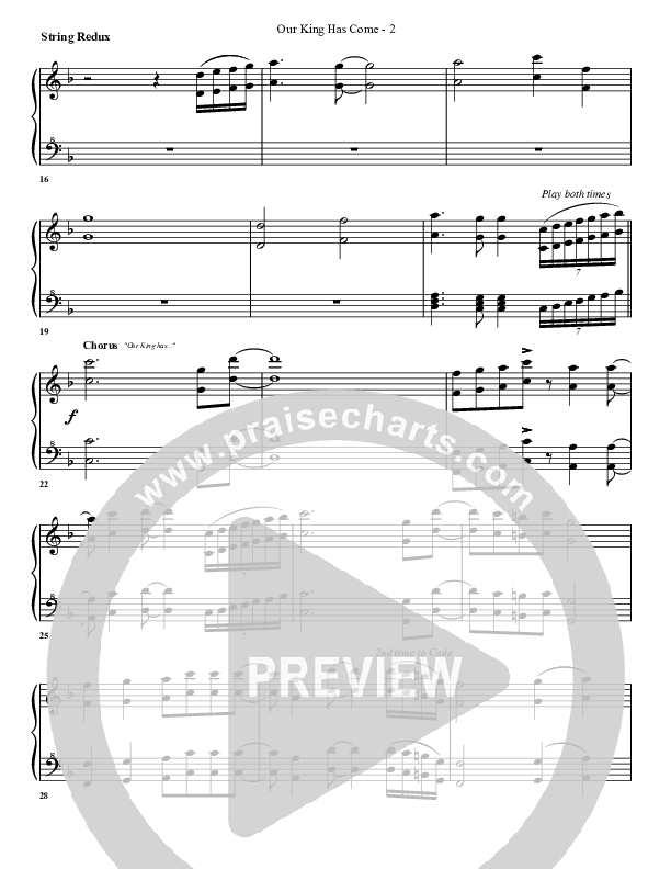 Our King Has Come Synth Strings (G3 Worship)