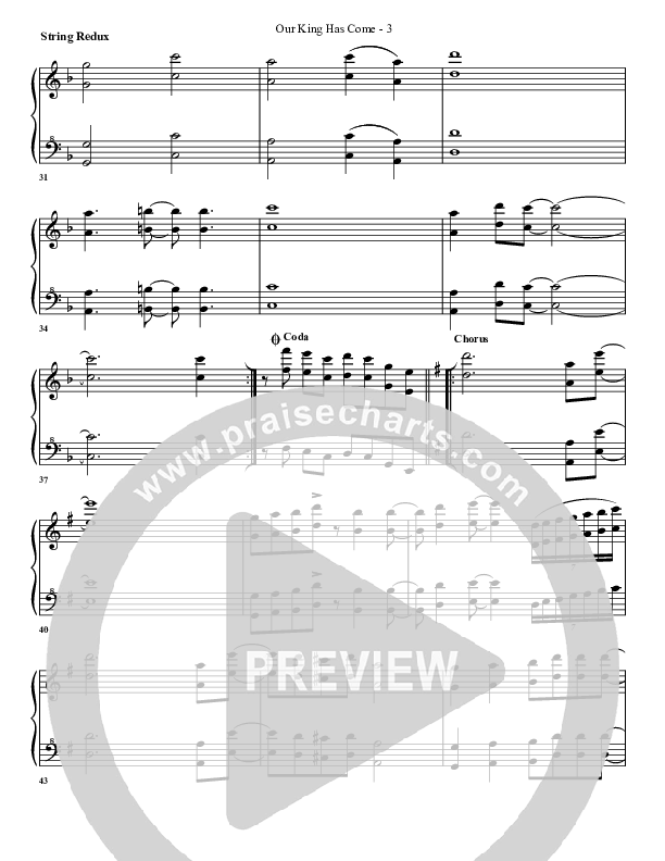 Our King Has Come Synth Strings (G3 Worship)