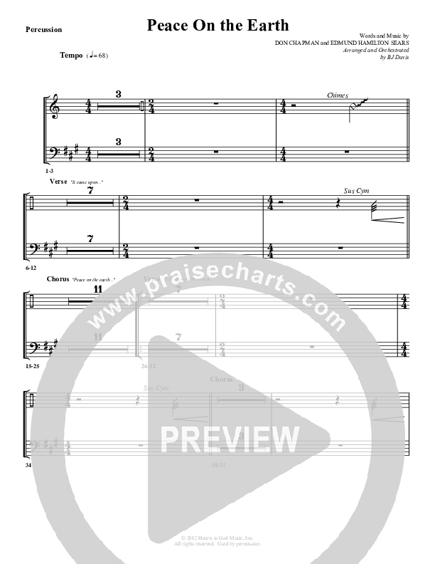 Peace On Earth Percussion (G3 Worship)