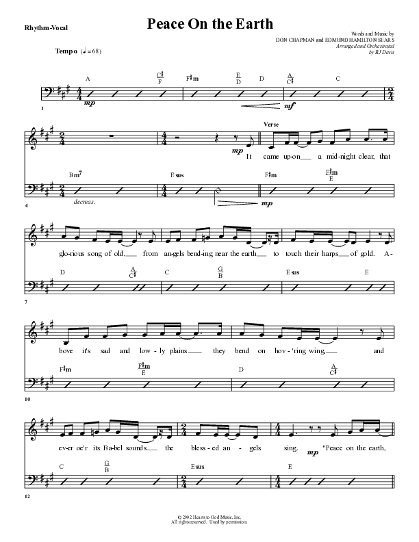 Peace On Earth Rhythm/Vocal (G3 Worship)