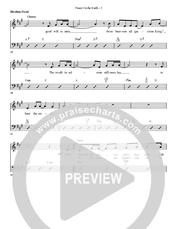 Peace On Earth Rhythm/Vocal (G3 Worship)